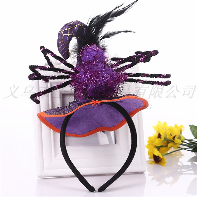 PVN18713 Băng đô cài tóc hình nón phù thủy hóa trang Halloween T2