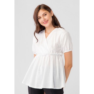 Áo Cổ Tim Đắp Chéo Đan Dây - Lovadova 18B09C002
