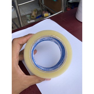 1 cây 6 cuộn băng keo trong dán thùng 5cm x 100 yard
