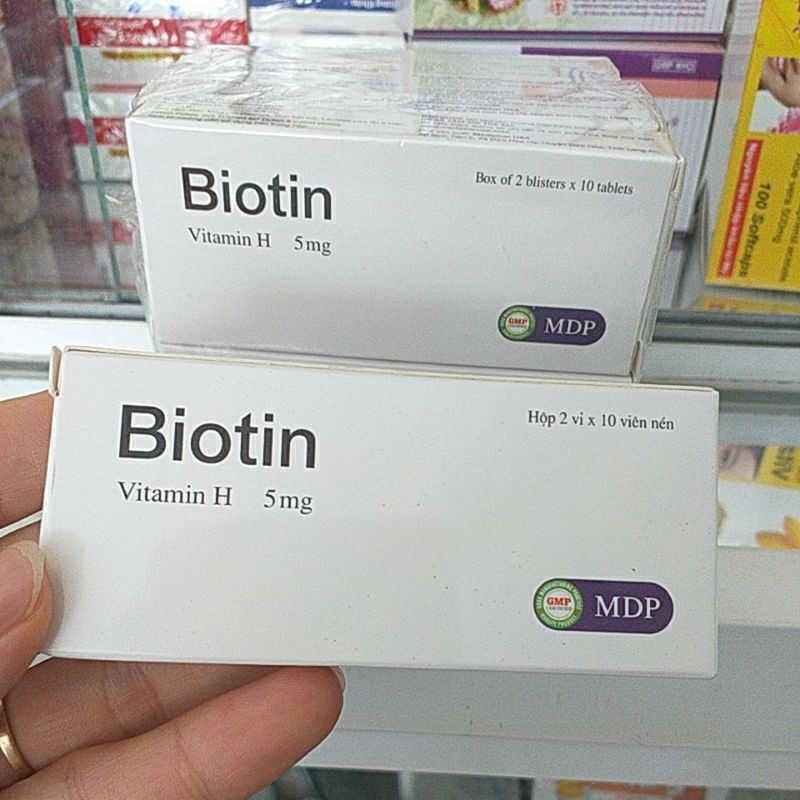 ✅ BIOTIN( Vitamin H) Hộp 20 Viên