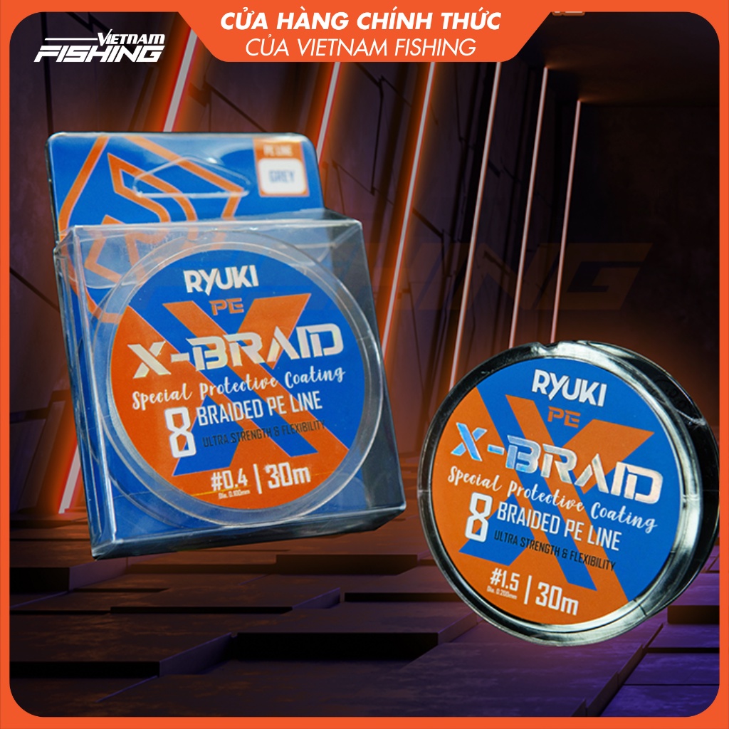 Dây Câu Cá RYUKI PE 8X Braid