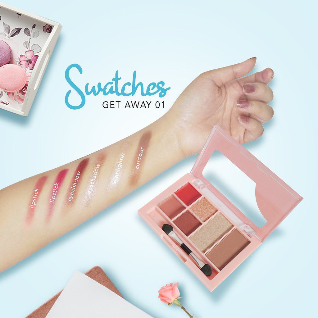 (hàng Mới Về) Bảng Phấn Trang Điểm Mặt Madame Gie Getaway | BigBuy360 - bigbuy360.vn