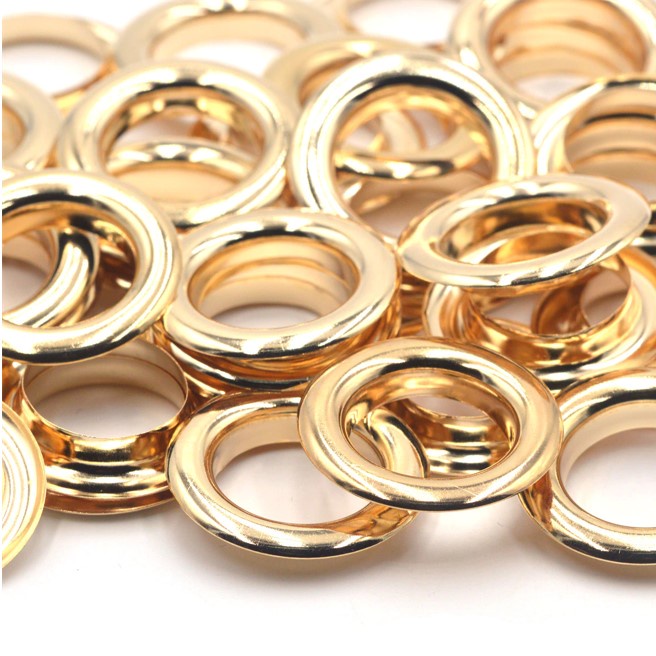 Khoen ore 20mm (2cm) Khoen mắt cáo 20ly Bằng Thau không gỉ(mỏng) Màu Bạc Vàng Khuy mắt cáo Bấm Vải P