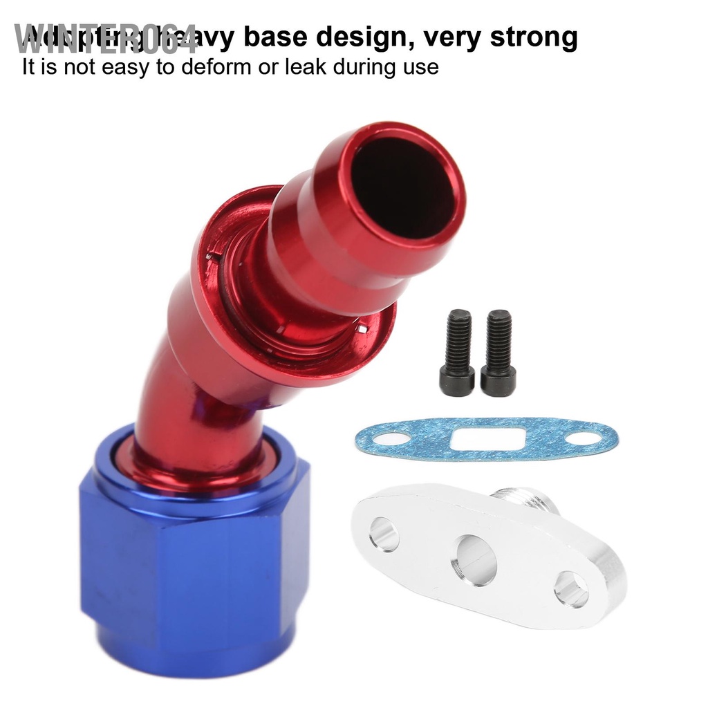 Bộ Lọc Dầu Turbo AN10 45 Độ Thay Thế Cho Garrett T3 T4 T7 GT30