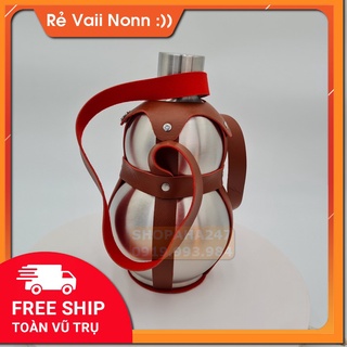 Bình Hồ Lô Inox 2L Có túi đựng bình đi kèm sản phẩm shopaha247