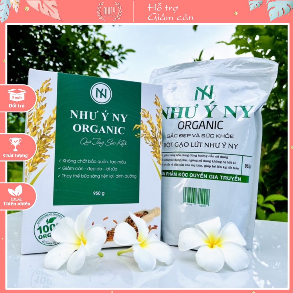 Bột Gạo Lứt Giảm Cân Như Ý Ny- Giảm Cân - Siêu Lợi Sữa - Đẹp Dáng An Toàn