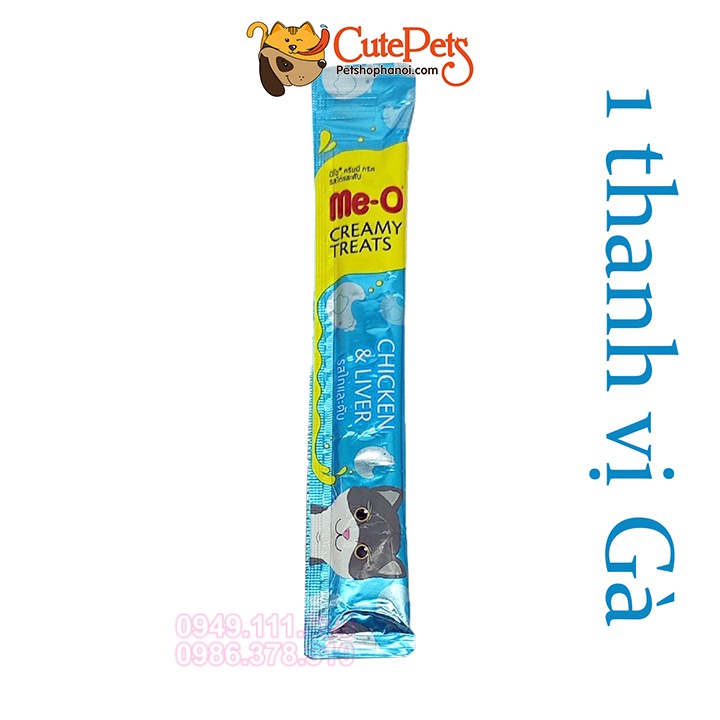 Kem súp thưởng Me-O Creamy Treats 15g (1 thanh) dành cho mèo - CutePets