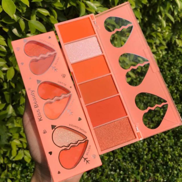 Bảng 6 ô má hồng Highligh  KISS BEAUTY | BigBuy360 - bigbuy360.vn