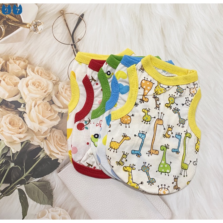 Áo Thun MùA Hè, HọA TiếT HoạT HìNh Cho Thú Cưng