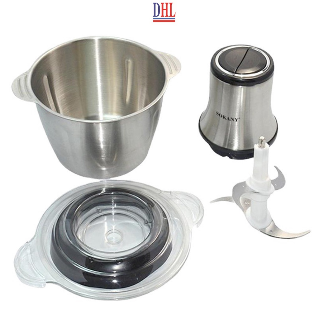 Máy xay đa năng, máy xay thịt SOKANY LB7004A 2.0L, SOKANY LB7005A 3.0L cao cấp chính hãng tặng kèm lưỡi dao xay