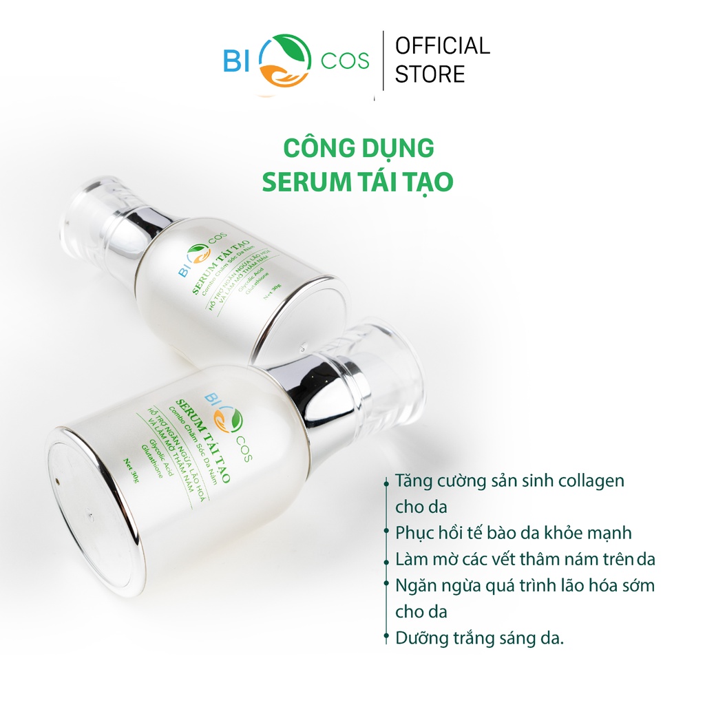 Serum Tái Tạo Da BIO COSMETICS Ngăn Ngừa Lão Hóa Và Làm Mờ Tàn Nhang, Vết Thâm 30g