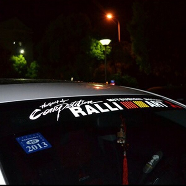 Sticker chữ dán trang trí kính chắn gió ô tô