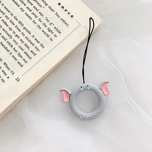 Dây đeo điện thoại móc tay bằng silicon kiểu dáng hoạt hình dễ thương