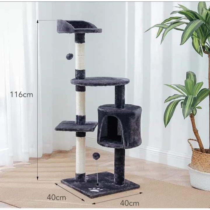 [IB NHẬN QUÀ <3][Hỗ trợ giảm ship]Cattree Cat tree Nhà cây cho mèo Khung leo trèo cào móng cho mèo cưng Ổ nằm cho m