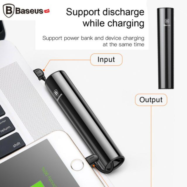 Pin dự phòng Baseus thỏi son 2000mAh _AK