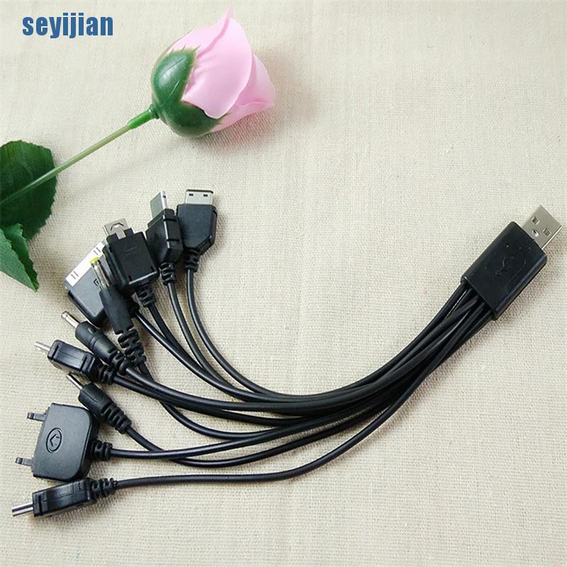 Dây Cáp Sạc USB Đa Năng 10 Trong 1 Cho Motorola Samsung LG