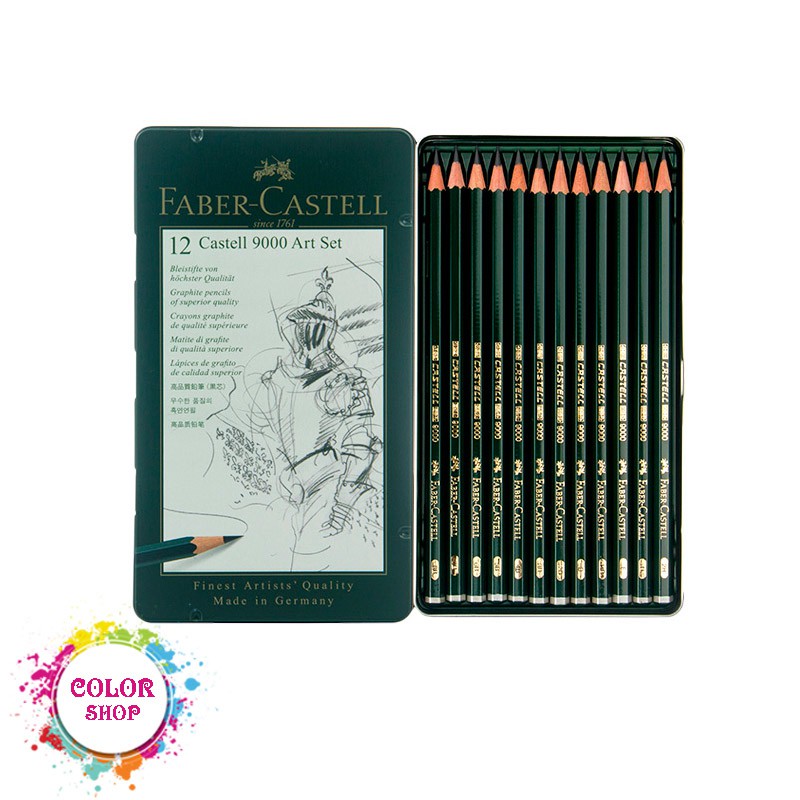 [Tặng Kèm Hộp Đựng]Set Chì Màu Faber Castell Cao Cấp 12 Cây