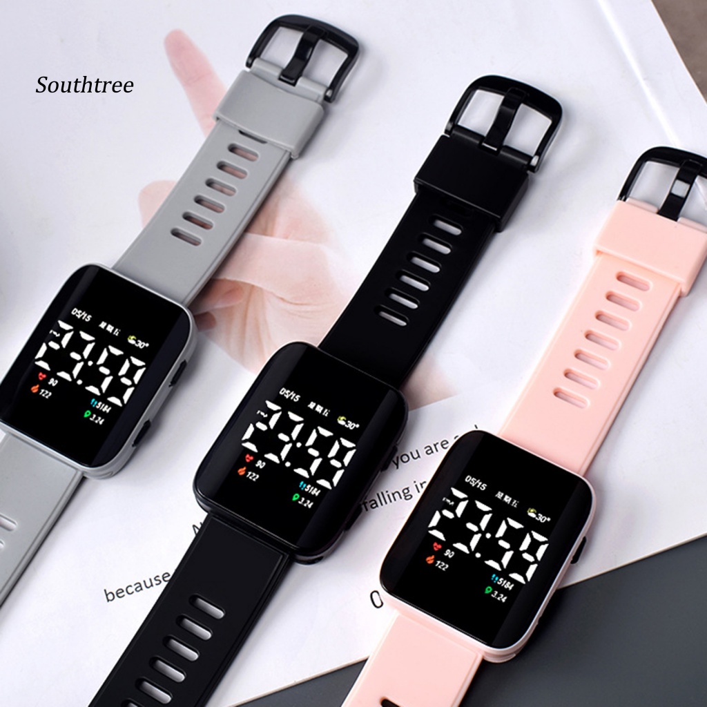 Đồng hồ điện tử chống nước có đèn LED cho học sinh