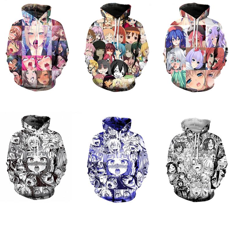 Áo Khoác Chui Cổ Nam Nữ In Hình Nhân Vật Anime 3D Ngộ Nghĩnh