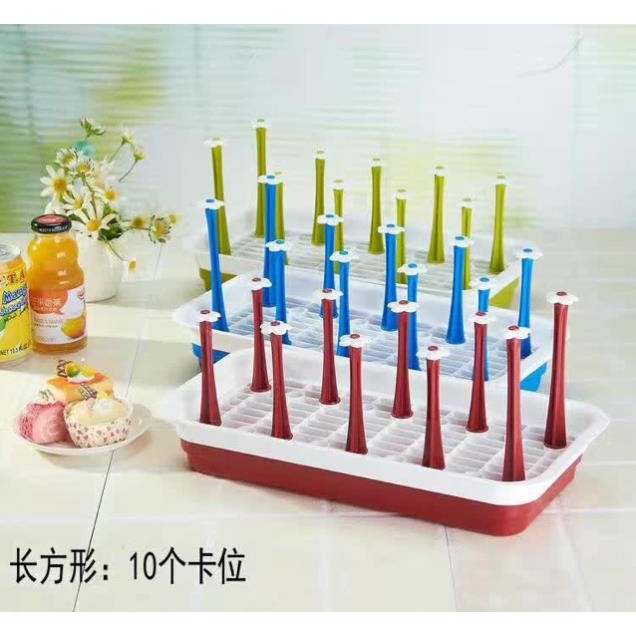 khay Úp cốc chén chữ nhật 10 cốc 2671