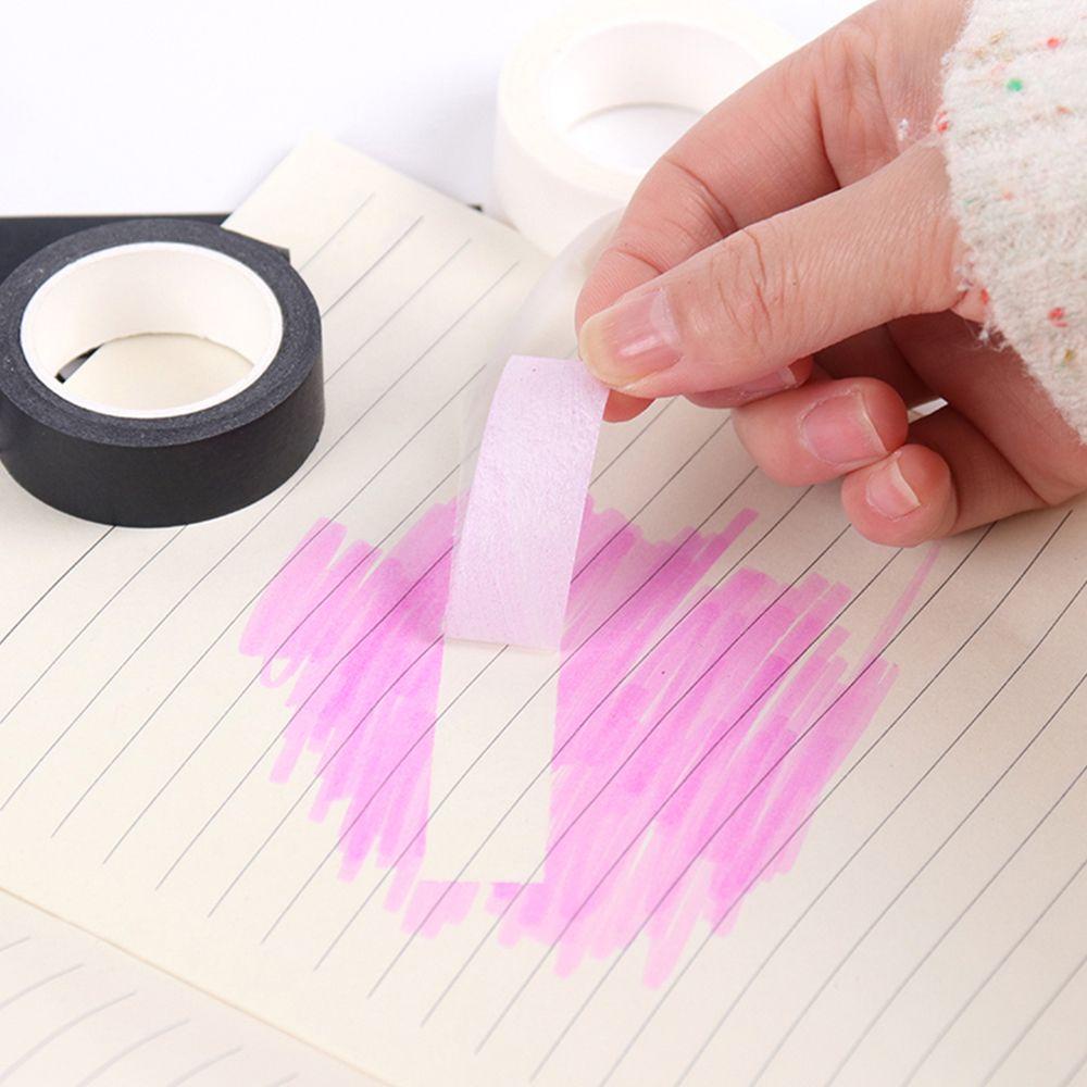 Cuộn Băng Keo Màu Trắng Đen Chống Bẩn Tiện Dụng Cho Học Sinh / Văn Phòng
