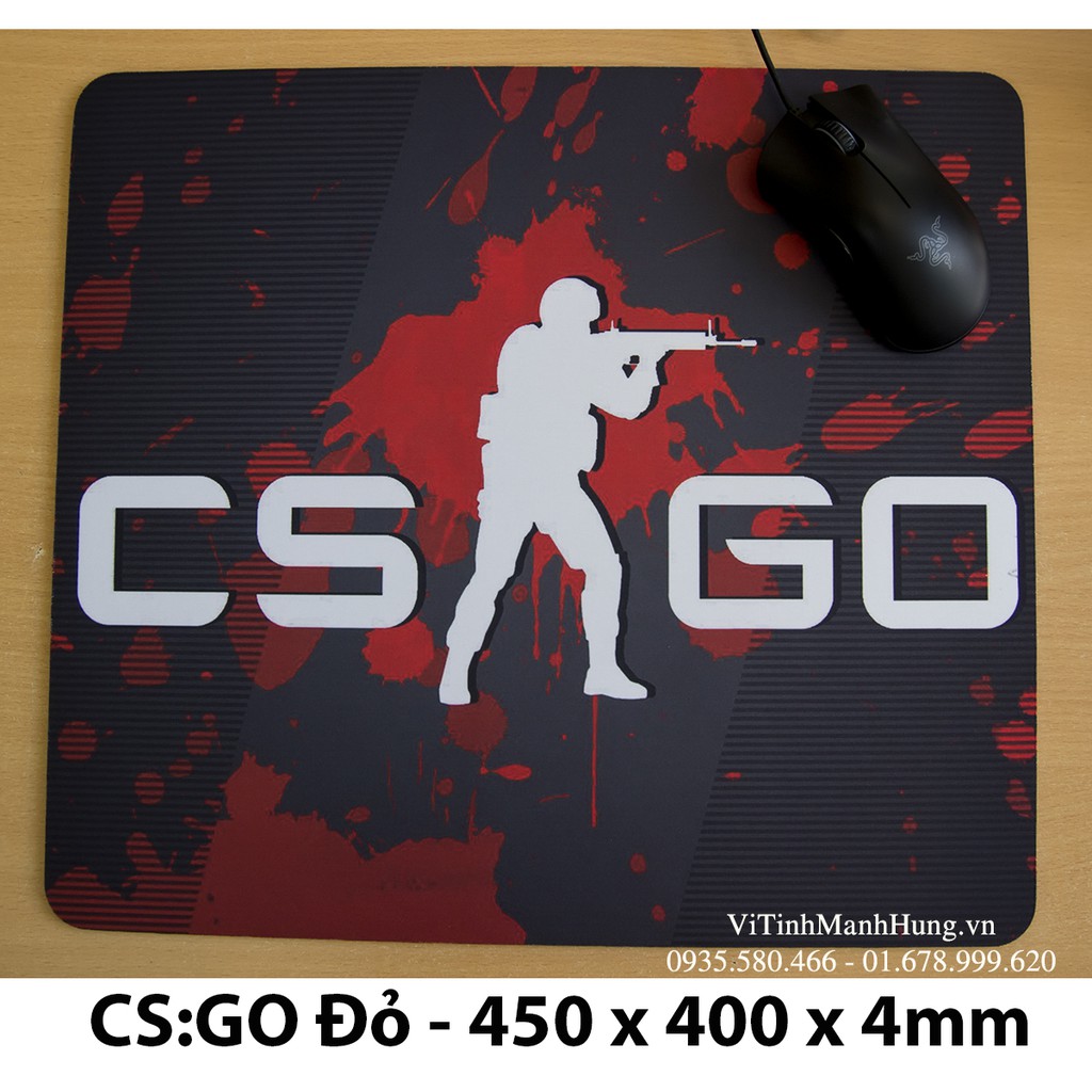 Lót chuột - Mouse Pad QCK in hình Gaming: 45cm x 40cm x 4mm.