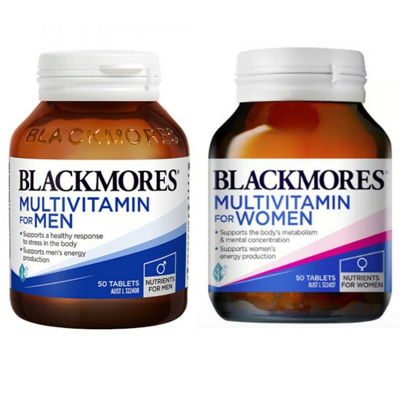 Vitamin tổng hợp cho nam / nữ Blackmores Multivitamin for Men / Women 60 viên úc mẫu mới