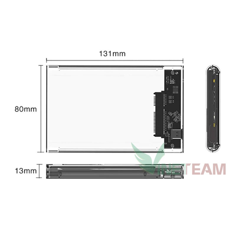 Hộp đựng ổ cứng di động HDD trong suốt 2.5 Inch USB 3.0 sang SATA 3.0 -dc3297 | WebRaoVat - webraovat.net.vn