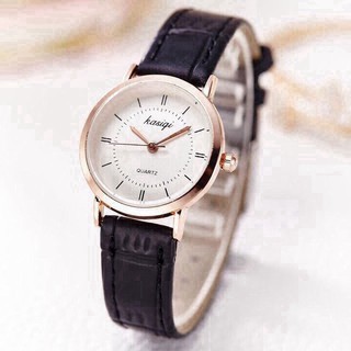 [ CHÍNH HÃNG] Đồng Hồ Nữ Thời Trang Cao Cấp Kasigi Dây Da Viền Bạc Siêu Đẹp | BigBuy360 - bigbuy360.vn