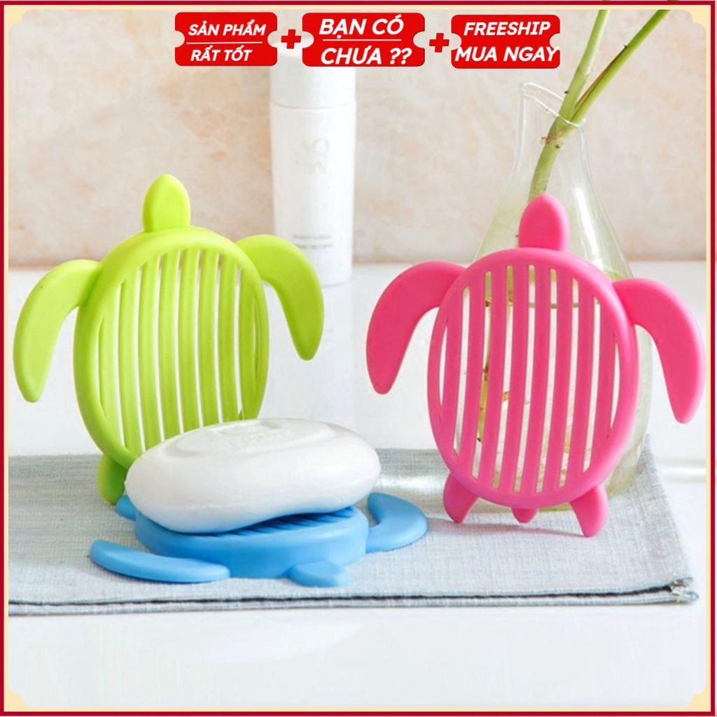 Giá Khay Để Xà Phòng Nhà Tắm HÌNH RÙA Decor Sạch Sẽ - Kệ Để Cục Xà Bông Khô Ráo