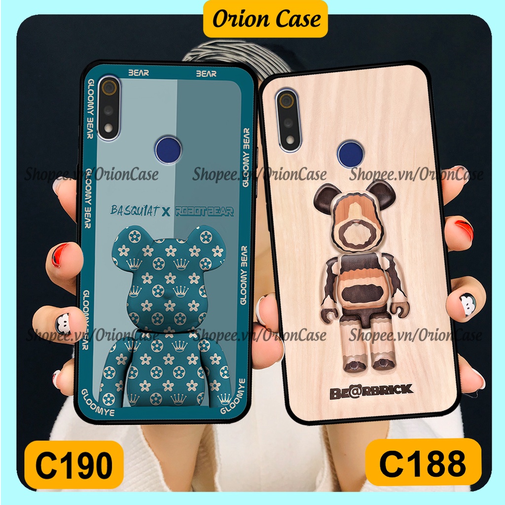Ốp lưng Realme 3 / 3 Pro in hình bearbrick 3D thời trang, cá tính. ốp chống sốc, bền đẹp