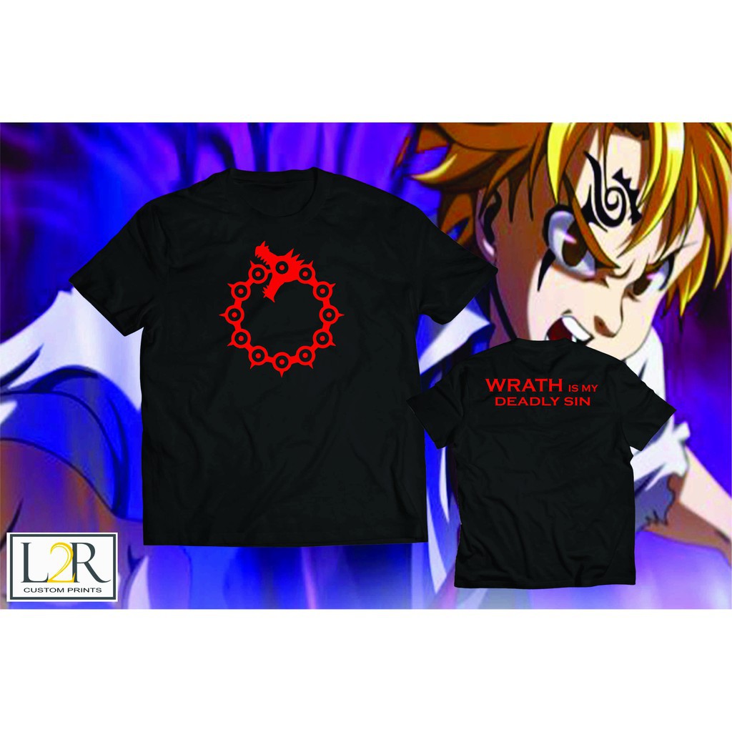 🔥HOT🔥 🔥mẫu áo thun in hình Meliodas Wrath - 7 Deadly Sins Anime đẹp giá siêu rẻ