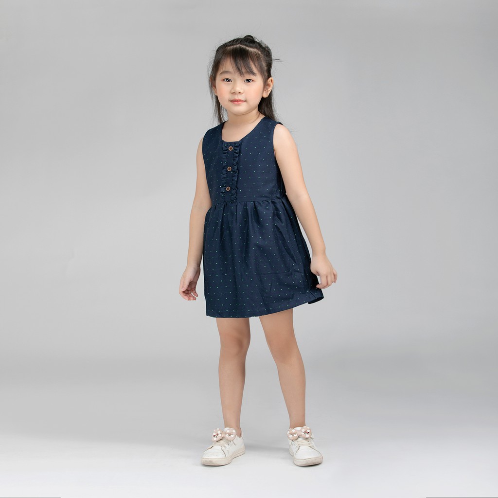 Đầm váy xòe BAA BABY sát nách cho bé gái từ 9 tháng - 5 tuổi - GT-AD18C