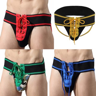 Mens Sexy Straps Briefs Sport Underwear Temptation Fun Jockstrap Underpants