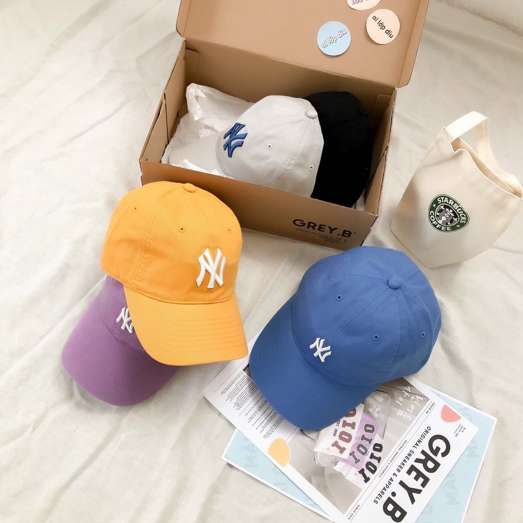 Mũ Lưỡi Trai Logo NY Phong Cách Hàn Quốc