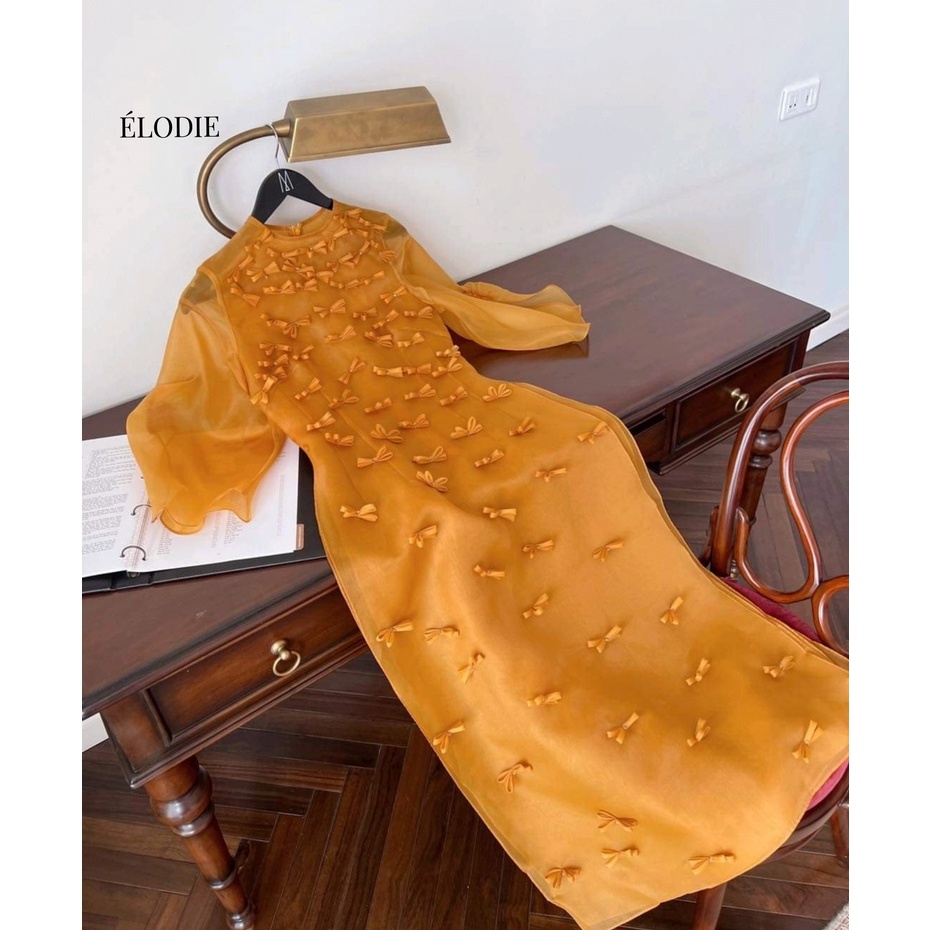 Áo Dài Cách Tân Lụa Nguyệt Cát Cao Cấp