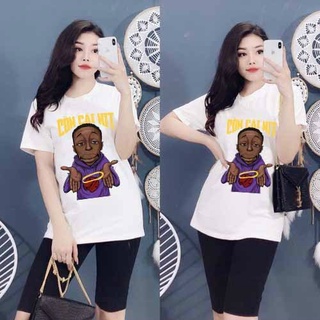 Đồ bộ mặc nhà đẹp bigsize 45 -85kg Đồ bộ nữ thun cotton co giãn thể thao Sét đồ ngố