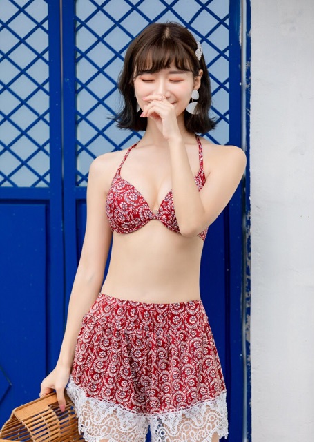 Bikini set 3 món hàn quốc dễ thương(sẵn M) | BigBuy360 - bigbuy360.vn