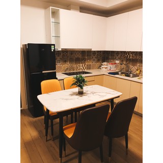 Bộ bàn ăn chân mặt đá + 4 ghế
