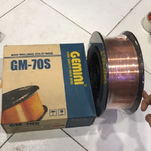 Dây hàn sắt MIG KIM TÍN _ GEMINI GM70S loại 15kg/cuộn _ 0.8mm và 1.0mm và 1.2mm