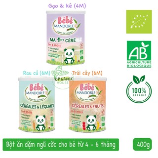 Bột ăn dặm hữu cơ la mandorle 400g - từ 4m - 6m