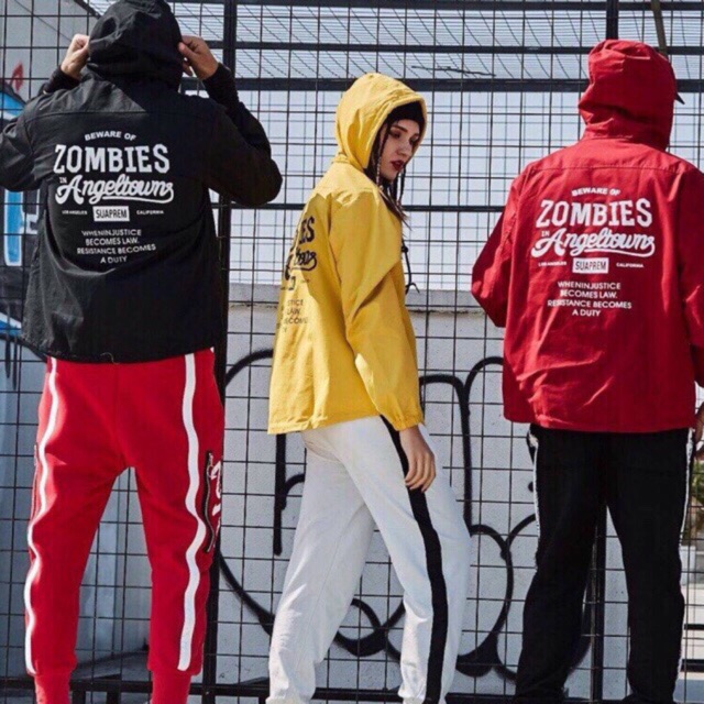 Áo khoác dù ZOMBIES (có size lớn)