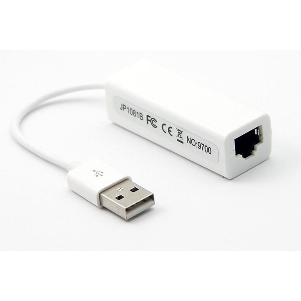 Đầu chuyển USB To LAN RJ45 1081 - Màu trắng - Bảo hành 1 tháng
