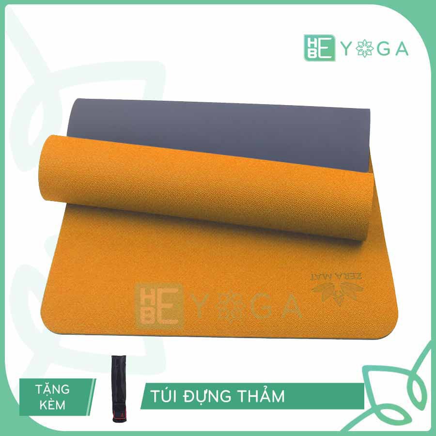 Thảm Tập Yoga Zera Mat TPE 8mm 2 Lớp Cao Cấp Tặng Kèm Túi Và Dây