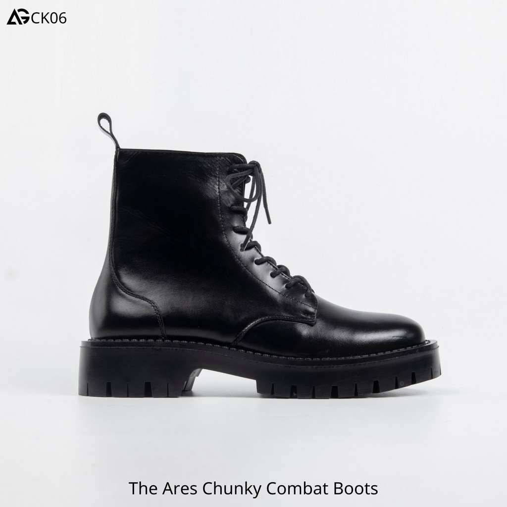 The Ares Chunky Combat boots August CK06 chính hãng bảo hành 12 tháng