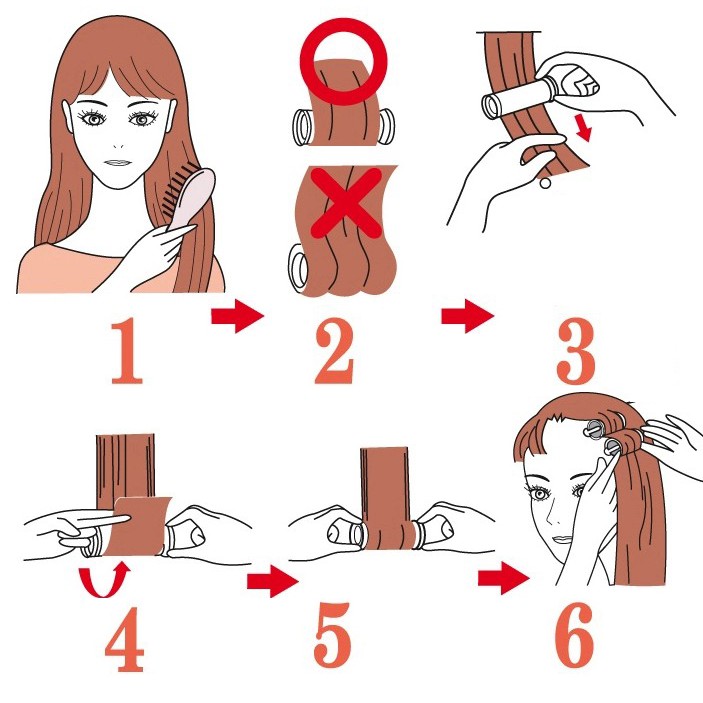 Bộ lô uốn tóc điện 10 ống không làm hại tóc