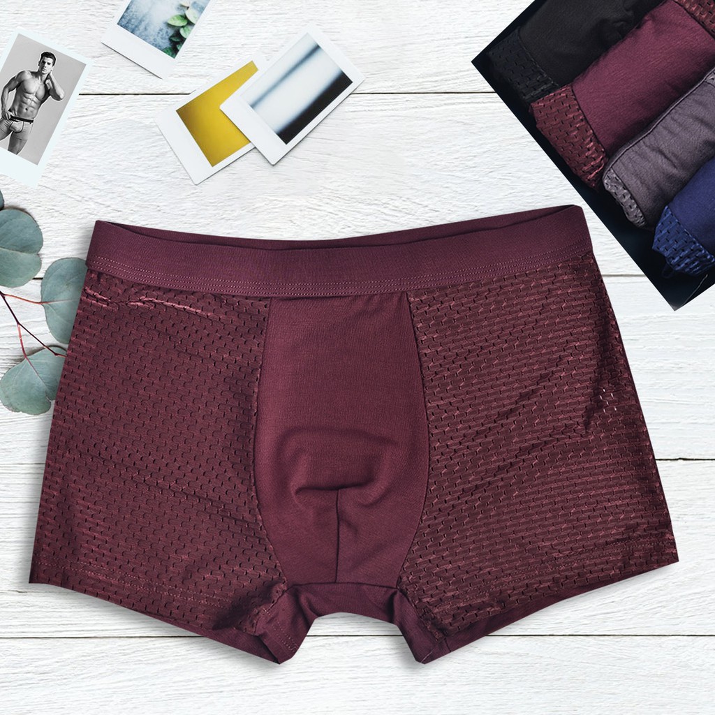 Combo 4 Quần Sịp Đùi Nam Thông Hơi Mát Lạnh