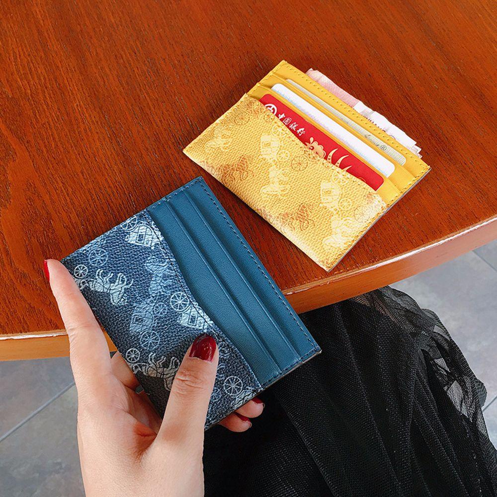 MXGOODS Ví Da PU Đựng Thẻ Đa Năng Phong Cách Hàn Quốc Cho Nữ