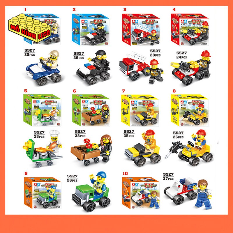 Đồ chơi lắp ráp lego giá rẻ Chaobao mô hình 10 minifigues lego city