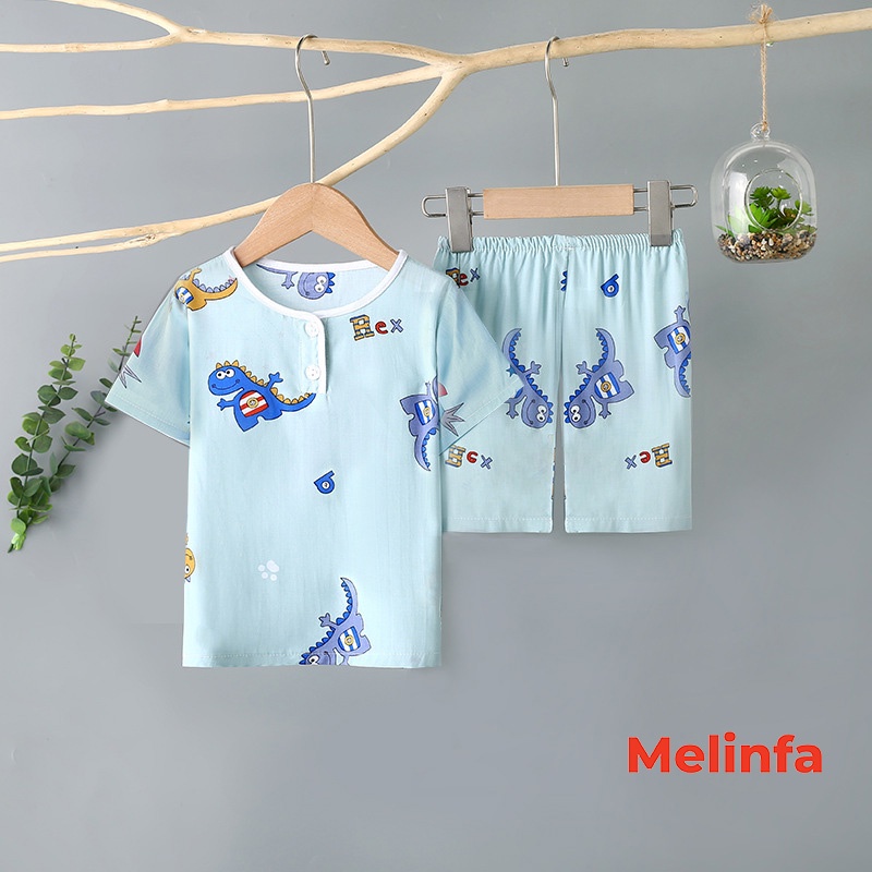(Xả kho)Bộ đồ cho bé trai và gái chất vải lanh Cotton thoáng mát áo ngắn tay quần short cho từ 2-6 tuổi mã VABD0160